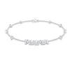 Thumbnail Image 1 of Diamond &quot;Mama&quot; Bracelet 1/4 ct tw Round-cut Sterling Silver 7&quot;