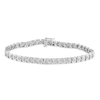 Thumbnail Image 0 of Diamond Tennis Bracelet 1/4 ct tw Round-cut Sterling Silver 7.25"
