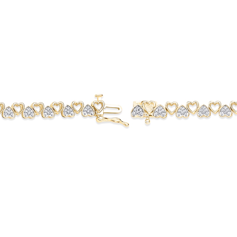 Kay Jewelers, Jewelry, K Twotone Gold 7 14 Bar Link 75ct Diamond Tennis  Bracelet