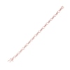 Thumbnail Image 2 of Diamond Heart Link Bracelet 1/2 ct tw Round-cut 10K Rose Gold 7&quot;