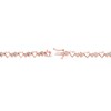 Thumbnail Image 3 of Diamond Heart Link Bracelet 1/2 ct tw Round-cut 10K Rose Gold 7&quot;