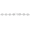 Thumbnail Image 3 of Diamond Heart Bracelet 1/10 ct tw Round-cut Sterling Silver 7&quot;