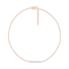 Thumbnail Image 0 of Diamond Line Anklet 1/8 ct tw Round-cut 10K Rose Gold 9"