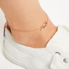 Thumbnail Image 3 of Diamond Leaves Anklet 1/20 ct tw Round-cut 10K Rose Gold 9&quot;