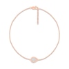 Thumbnail Image 1 of Multi-Diamond Pear Anklet 1/15 ct tw Round-cut 10K Rose Gold 9&quot;
