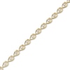 Thumbnail Image 2 of Love Entwined Diamond Bracelet 1 ct tw Round-cut 10K Yellow Gold 7&quot;