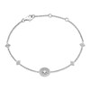 Kay Diamond Bracelet 3/8 ct tw Princess & Round-cut 10K White Gold 7.5"