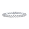 Thumbnail Image 1 of KAY Lab-Grown Diamonds Line Bracelet 8 ct tw 14K White Gold 7&quot;
