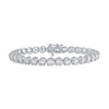 Thumbnail Image 0 of Lab-Created Diamonds by KAY Line Bracelet 8 ct tw 14K White Gold 7"