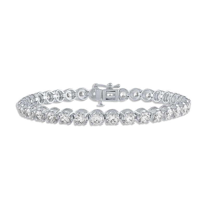 Main Image 1 of KAY Lab-Grown Diamonds Line Bracelet 8 ct tw 14K White Gold 7&quot;