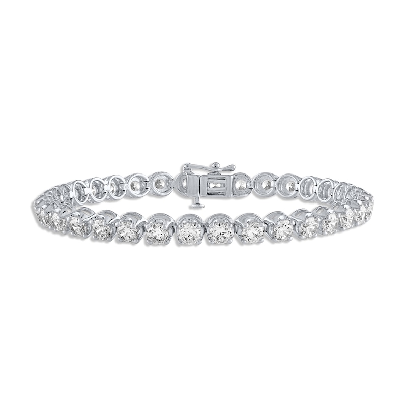 Lab-Created Diamonds by KAY Line Bracelet 8 ct tw 14K White Gold 7"