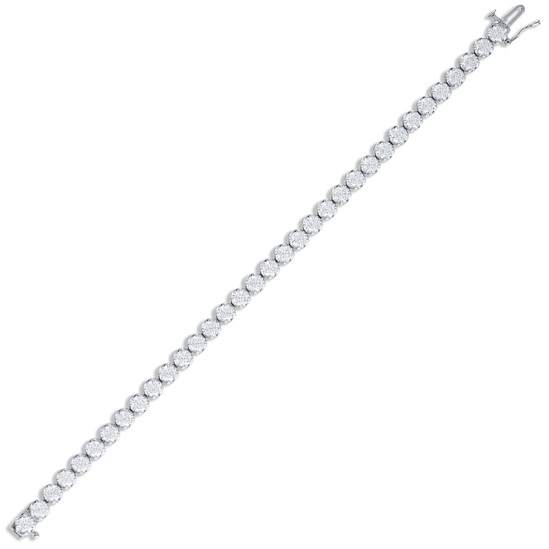 Lab-Created Diamonds by KAY Line Bracelet 8 ct tw 14K White Gold 7"