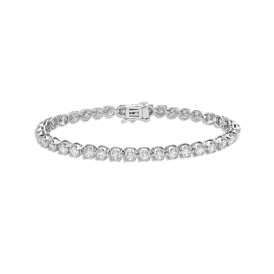 Lab-Created Diamonds by KAY Line Bracelet 7 ct tw 14K White Gold 7"