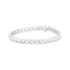 Thumbnail Image 1 of KAY Lab-Grown Diamonds Line Bracelet 5 ct tw Round-cut 14K White Gold 7.25&quot;
