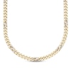 Thumbnail Image 0 of Men's Diamond Cuban Chain Necklace 2 ct tw Round-cut 10K Yellow Gold 22"