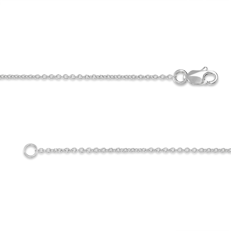 Main Image 2 of Diamond Three-Stone Bracelet 1/2 ct tw Round-cut 10K White Gold 7&quot;