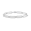 Thumbnail Image 0 of Diamond Paperclip Bracelet 1/15 ct tw Round-cut Sterling Silver 7.25"
