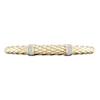 Thumbnail Image 1 of Diamond Scale Cuff Bangle Bracelet 1/6 ct tw Round-cut 10K Yellow Gold