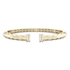 Thumbnail Image 0 of Diamond Quilted Cuff Bangle Bracelet 1/3 ct tw Round-cut 10K Yellow Gold