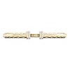 Thumbnail Image 2 of Diamond Quilted Cuff Bangle Bracelet 1/3 ct tw Round-cut 10K Yellow Gold