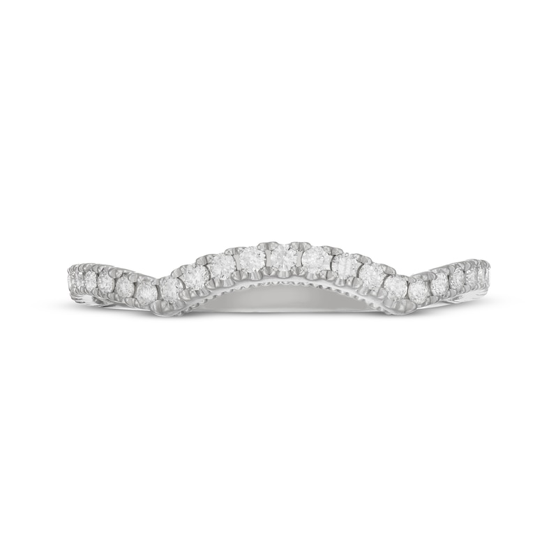 Main Image 10 of Neil Lane Artistry Lab-Grown Diamond Contour Wedding Band 1/4 ct tw 14K White Gold