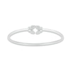 Thumbnail Image 1 of Diamond Butterfly Bangle Bracelet 1/10 ct tw Sterling Silver