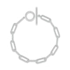 Thumbnail Image 1 of Diamond Paperclip Toggle Bracelet 1/4 ct tw Sterling Silver 8&quot;