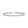 Thumbnail Image 1 of Diamond Cushion Link Halo Bracelet 2 ct tw 10K White Gold 7.25&quot;