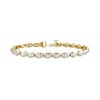 Thumbnail Image 0 of Diamond Oval Link Bracelet 3 ct tw 10K Yellow Gold 7.25"