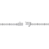Thumbnail Image 3 of Diamond Station Circle Link Tennis Bracelet 1/10 ct tw Sterling Silver 7&quot;