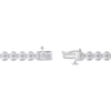 Thumbnail Image 3 of Diamond Disc Link Tennis Bracelet 1/4 ct tw Sterling Silver 7&quot;