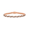 Thumbnail Image 0 of Le Vian Chocolate Twist Round-Cut Diamond Bracelet 3-3/8 ct tw 14K Strawberry Gold 7”