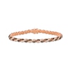 Thumbnail Image 1 of Le Vian Chocolate Twist Round-Cut Diamond Bracelet 3-3/8 ct tw 14K Strawberry Gold 7”
