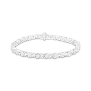 Kay Jewelers, Jewelry, K Twotone Gold 7 14 Bar Link 75ct Diamond Tennis  Bracelet