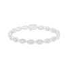 Thumbnail Image 0 of Multi-Diamond Marquise Link Bracelet 1/2 ct tw 10K White Gold 7.25"