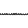 Thumbnail Image 1 of Round-Cut Black Diamond S-Link Tennis Bracelet 1 ct tw Sterling Silver 7.25”