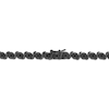 Thumbnail Image 2 of Round-Cut Black Diamond S-Link Tennis Bracelet 1 ct tw Sterling Silver 7.25”