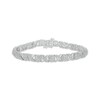 Thumbnail Image 1 of Round-Cut Diamond XO Link Tennis Bracelet 1 ct tw Sterling Silver 7.25”
