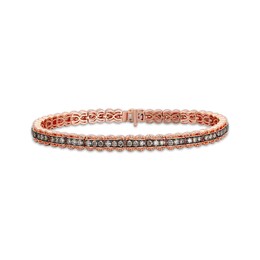 Le Vian Chocolate Diamond Bracelet 2-1/2 ct tw 14K Strawberry Gold 7.5”