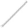 Thumbnail Image 2 of Diamond Sideways Heart Link Bracelet 1/10 ct tw Sterling Silver 7&quot;