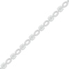 Thumbnail Image 2 of Multi-Diamond Round & Oval Link Bracelet 1/2 ct tw Sterling Silver 7.25"