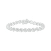 Thumbnail Image 1 of Multi-Diamond Eye Link Bracelet 1/2 ct tw Sterling Silver 7.25&quot;