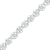 Thumbnail Image 2 of Multi-Diamond Eye Link Bracelet 1/2 ct tw Sterling Silver 7.25&quot;
