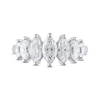 Thumbnail Image 3 of Lab-Grown Diamonds Marquise-Cut Anniversary Band 2 ct tw 14K White Gold
