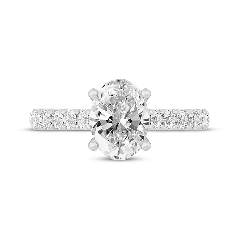 Main Image 3 of Now + Forever Lab-Grown Diamonds Oval-Cut Engagement Ring 2-1/2 ct tw 14K White Gold