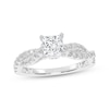 Thumbnail Image 1 of Now + Forever Lab-Grown Diamonds Princess-Cut Twist Engagement Ring 1 ct tw 14K White Gold