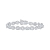 Thumbnail Image 1 of Diamond Infinity Link Bracelet 1/2 ct tw 10K White Gold 7&quot;