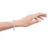 Thumbnail Image 4 of Diamond Infinity Link Bracelet 1/2 ct tw 10K White Gold 7&quot;