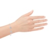 Thumbnail Image 3 of Diamond Halo Flex Cuff Bracelet 1/2 ct tw 10K White Gold