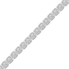 Thumbnail Image 2 of Diamond Cushion Link Tennis Bracelet 1/4 ct tw Sterling Silver 7.25&quot;